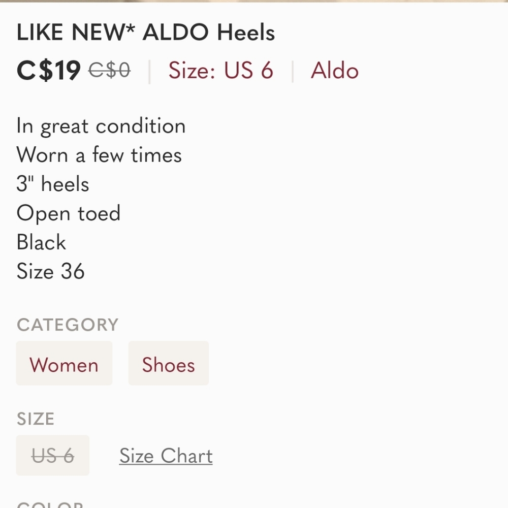 LIKE NEW* ALDO Heels - Picture 7 of 7
